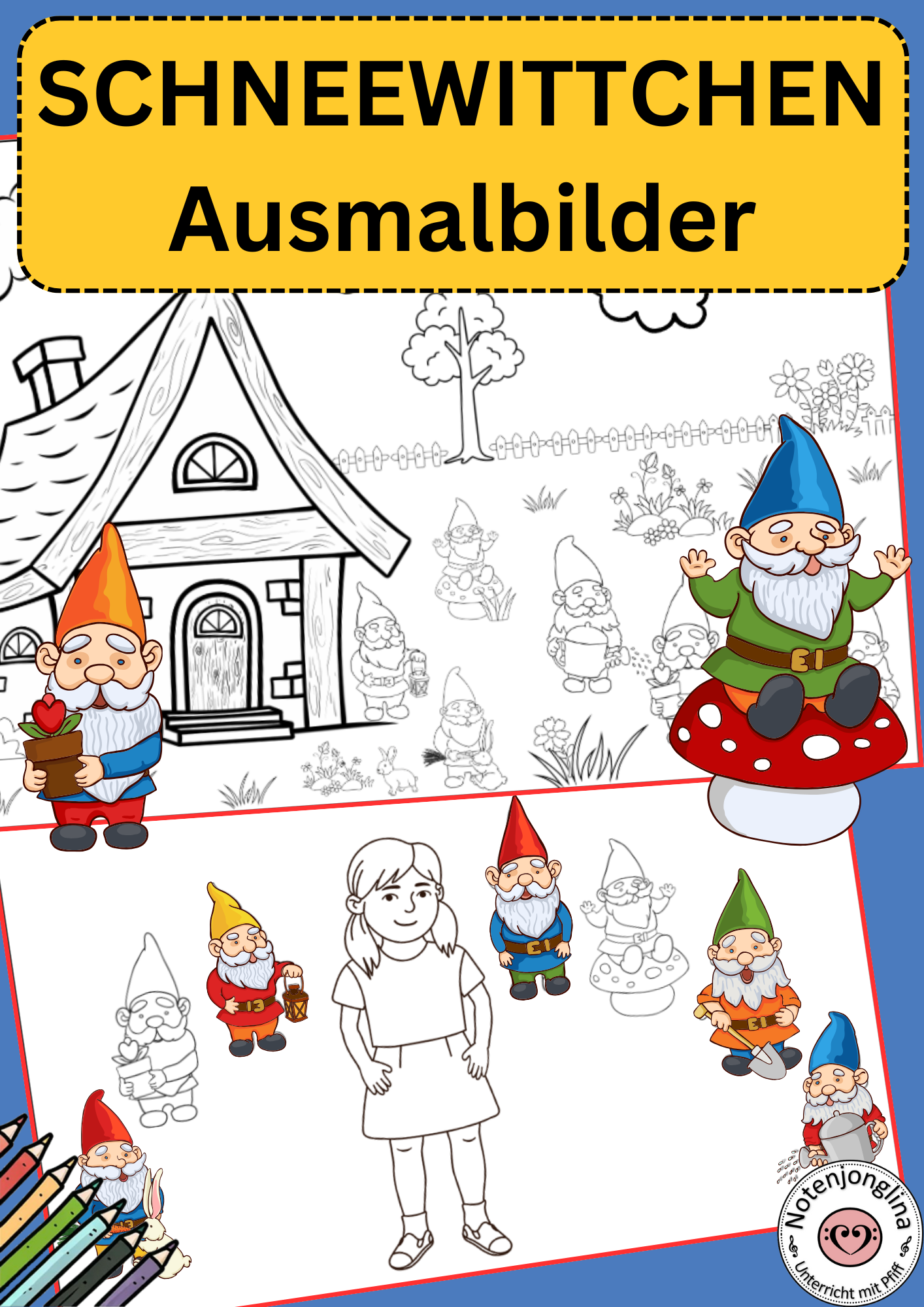 Schneewittchen Ausmalbilder Märchen